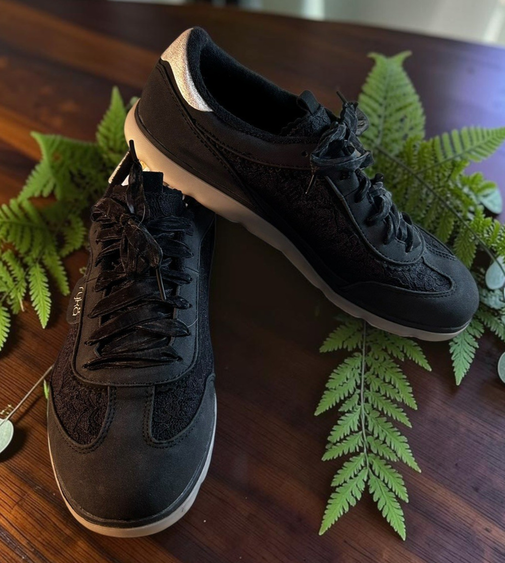 Ryka Effortless Sneakers Women 9.5 M Black Shoes Sport Lifestyle Eco-Conscious